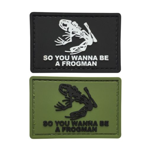 So You Wanna Be A Frogman PVC Patch - Various Colours - The Patch Board